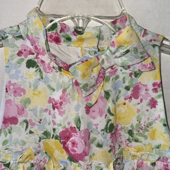 Janie and Jack Girls 6T Multi-Floral Tier Dress - Picture 4 of 9